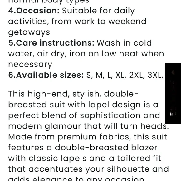 DYROSY Navy Suit with Gold Buttons - Picture 15 of 16